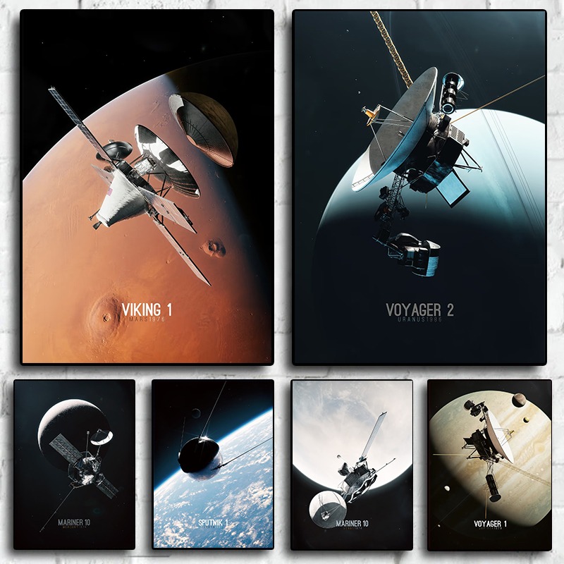 Star Map Poster - Lienzo de exploración del sistema solar,