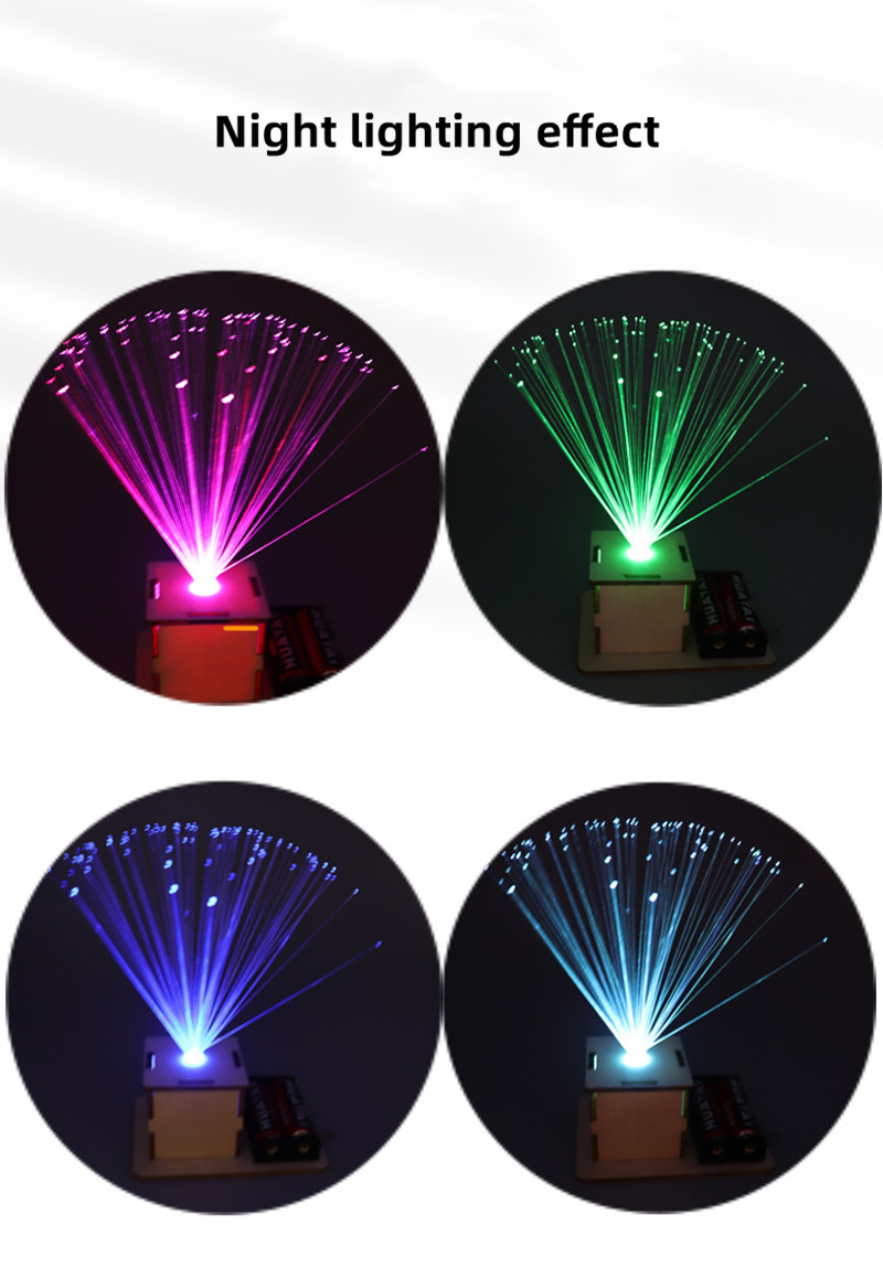 DIY Color fibra óptica luz STE - Science Project Kit reseña y precio